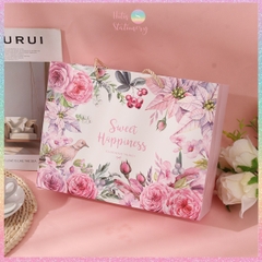 [HOTIS] 5 mẫu - Set Hộp đựng quà tự gấp kèm Túi giấy tiện lợi tiết kiệm hơn, dáng hộp chữ nhật