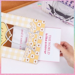 [HOTIS] Túi giấy đựng quà tặng hoạt hình Sanrio mặt kính trong suốt - 24x19x9cm