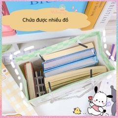[HOTIS] Túi giấy đựng quà tặng hoạt hình Sanrio mặt kính trong suốt - 24x19x9cm