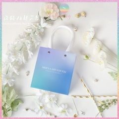 [HOTIS] Túi Đựng Quà Tặng Màu Gradient Kèm Ruy Băng Thắt Nơ - Túi Đựng Mỹ Phẩm, Đựng Quà Nhiều Size, Chất Liệu Nhựa Cao Cấp