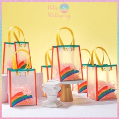 [HOTIS] Túi Đựng Quà Tặng Cầu Vồng Chống Thấm Nước, Thiết Kế Hiện Đại - Nhiều Size Lựa Chọn, Kèm Giấy Rơm