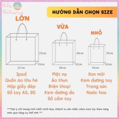 [HOTIS] Túi Đựng Quà Tặng Cầu Vồng Chống Thấm Nước, Thiết Kế Hiện Đại - Nhiều Size Lựa Chọn, Kèm Giấy Rơm