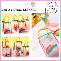 [HOTIS] Túi Đựng Quà Tặng Cầu Vồng Chống Thấm Nước, Thiết Kế Hiện Đại - Nhiều Size Lựa Chọn, Kèm Giấy Rơm