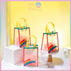 [HOTIS] Túi Đựng Quà Tặng Cầu Vồng Chống Thấm Nước, Thiết Kế Hiện Đại - Nhiều Size Lựa Chọn, Kèm Giấy Rơm