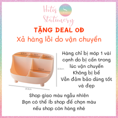 Khay đựng bút, dụng cụ học tập để bàn 6 ngăn - 18.8x10.8cm Hotis Stationery