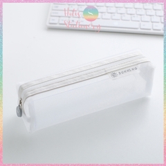 [HOTIS] Túi lưới đựng bút trong suốt gam màu retro sang chảnh hiện đại