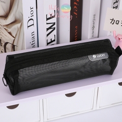 [HOTIS] Túi lưới đựng bút trong suốt gam màu retro sang chảnh hiện đại