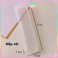 [HOTIS] Hộp đựng đồ đa năng bằng nhựa, đựng bút, sticker, cọ vẽ, cọ trang điểm, bông phấn
