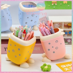 [HOTIS] Ống đựng bút Leopard da báo màu dễ thương trang trí bàn học