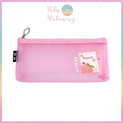 [HOTIS] Túi lưới đựng bút trong suốt hoạt hình màu dễ thương - Bóp viết có 8 màu