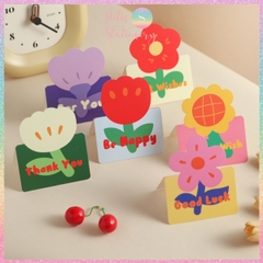 [HOTIS] Set 6 Thiệp Hoa Hồng Vintage - Thiệp Giấy Mỹ Thuật Gấp Gọn Viết Tay Trang Trí Quà Tặng Đẹp, Phong Cách Cổ Điển