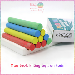 [HOTIS] Combo 5 / 10 Hộp Phấn Viết Bảng Không Bụi Hồng Hà – Trắng & Nhiều Màu, An Toàn Cho Sức Khỏe, Viết Mịn Nét