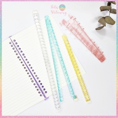 [HOTIS] Thanh còng nhựa trong suốt có chốt gài làm sổ còng binder A6/ A5/ B5/ A4