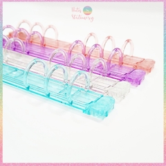 [HOTIS] Thanh còng nhựa trong suốt có chốt gài làm sổ còng binder A6/ A5/ B5/ A4