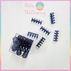 [HOTIS] Set 6 cái còng nhựa mini 3 & 5 chấu trong suốt gắn sổ còng binder A7/ A6/ A5/ B5/ A4