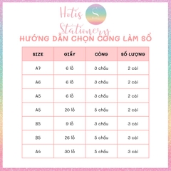 [HOTIS] Set 6 cái còng nhựa mini 3 & 5 chấu trong suốt gắn sổ còng binder A7/ A6/ A5/ B5/ A4