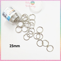 [HOTIS] Set 10 cái Khoen tròn làm flashcard, đóng gáy, khoen còng inox, khoen chắc chắn