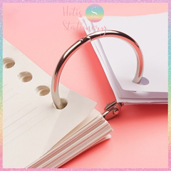 [HOTIS] Set 10 cái Khoen tròn làm flashcard, đóng gáy, khoen còng inox, khoen chắc chắn