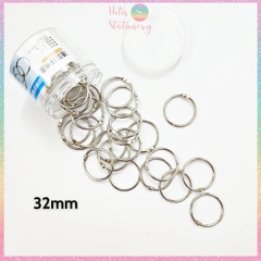 [HOTIS] Set 10 cái Khoen tròn làm flashcard, đóng gáy, khoen còng inox, khoen chắc chắn