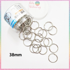 [HOTIS] 1 hộp Khoen tròn làm flashcard, đóng gáy, khoen còng inox