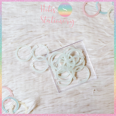 [HOTIS] Set 10/15/30 Khoen tròn nhựa làm sổ còng, flashcard, đóng gáy, móc chìa khóa - Nhiều màu