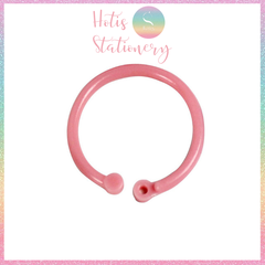 [HOTIS] Set 10/15/30 Khoen tròn nhựa làm sổ còng, flashcard, đóng gáy, móc chìa khóa - Nhiều màu