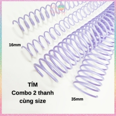 [HOTIS] Combo 2 thanh còng lò xo KW-TriO gáy lò xo 16mm, 35mm làm sổ còng A5, B5, A4