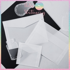 [HOTIS] Set 10 cái Bìa thư giấy can trong suốt đựng thư, thiệp cưới, card, voucher