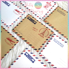 [HOTIS] Set 10 bìa thư mini giấy kraft phong cách cổ điển châu Âu