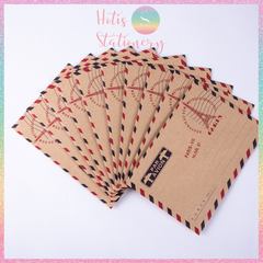 [HOTIS] Set 10 bìa thư mini giấy kraft phong cách cổ điển châu Âu