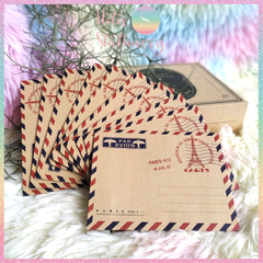 [HOTIS] Set 10 bìa thư mini giấy kraft phong cách cổ điển châu Âu