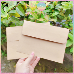 [HOTIS] Set 10 Bìa thư trơn nắp bằng 120gsm - Màu trắng/ đen/ kraft - 17.5x12.5cm