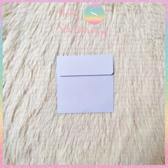 [HOTIS] Set 10 Bìa thư trơn 14 màu hình vuông nắp bằng 110gsm - 10x10cm