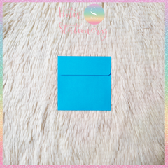 [HOTIS] Set 10 Bìa thư trơn 14 màu hình vuông nắp bằng 110gsm - 10x10cm