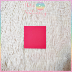 [HOTIS] Set 10 Bìa thư trơn 14 màu hình vuông nắp bằng 110gsm - 10x10cm