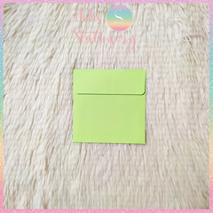 [HOTIS] Set 10 Bìa thư trơn 14 màu hình vuông nắp bằng 110gsm - 10x10cm