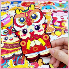 [HOTIS] [Mix mẫu] Set 10 Bao lì xì Rồng Chibi dạ quang Giáp Thìn 2024