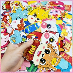 [HOTIS] [Mix mẫu] Set 10 Bao lì xì Rồng Chibi dạ quang Giáp Thìn 2024
