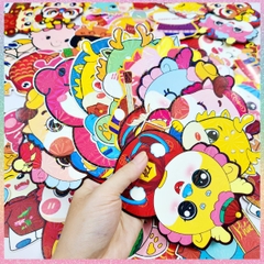 [HOTIS] [Mix mẫu] Set 10 Bao lì xì Rồng Chibi dạ quang Giáp Thìn 2024