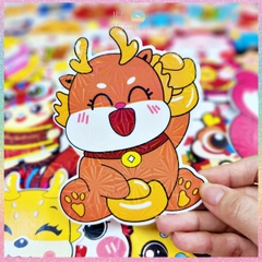 [HOTIS] [Mix mẫu] Set 10 Bao lì xì Rồng Chibi dạ quang Giáp Thìn 2024