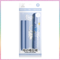 [HOTIS] Set gôm tẩy dạng bút hoạt hình cute cho bé, kèm lõi gôm thay thế