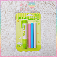 [HOTIS] Set gôm tẩy dạng bút hoạt hình cute cho bé, kèm lõi gôm thay thế