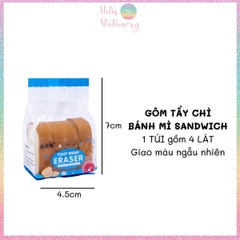 [HOTIS] Gôm tẩy chì hình dồ ăn siêu cute bánh mì sandwich Toast Bread, khoai tay chiên French Fries