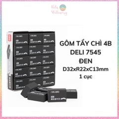 [HOTIS] Gôm tẩy bút chì 4B DELI tẩy sạch sẽ, ít vụn, không mòn giấy