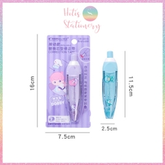 [HOTIS] Bút xóa giấy dạng bấm Correction Tape, vỏ màu pastel dịu dàng, có thể thay lõi