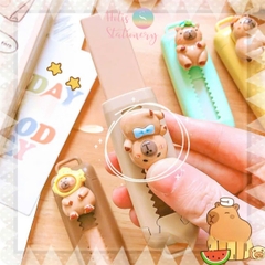 [HOTIS] Gôm chì dạng thanh trượt Capybara gôm bút nhiều màu sắc dễ thương cho học sinh tiểu học