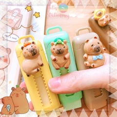 [HOTIS] Gôm chì dạng thanh trượt Capybara gôm bút nhiều màu sắc dễ thương cho học sinh tiểu học