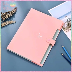 [HOTIS] 18 màu - File đựng tài liệu A4 - 5 ngăn phân trang - File lưu trữ tài liệu, giấy tờ, hồ sơ