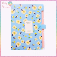 [HOTIS] 18 màu - File đựng tài liệu A4 - 5 ngăn phân trang - File lưu trữ tài liệu, giấy tờ, hồ sơ