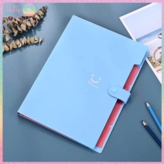 [HOTIS] 18 màu - File đựng tài liệu A4 - 5 ngăn phân trang - File lưu trữ tài liệu, giấy tờ, hồ sơ